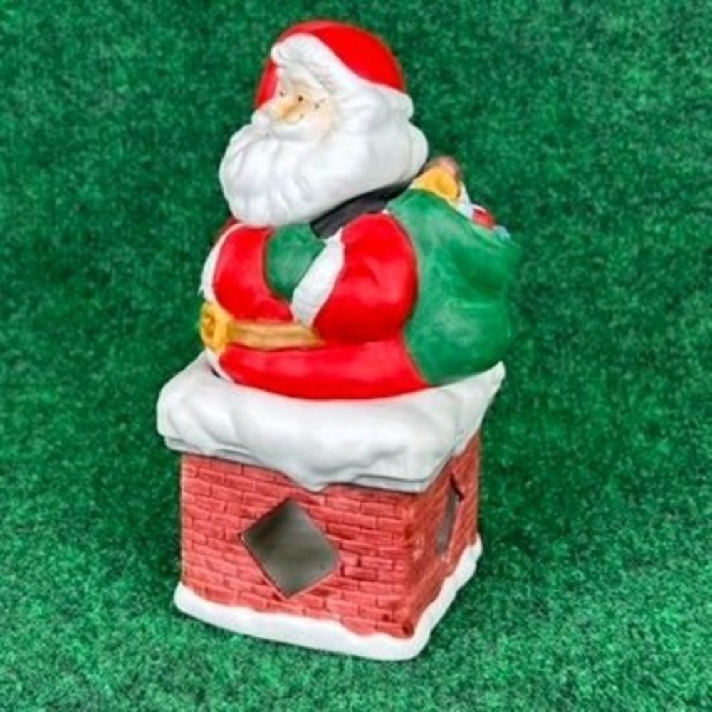 Montgomery Ward Porcelain Santa Potpourri Cooker With Candle Included Decoration - Picture 9 of 16